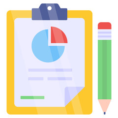 Premium download icon of business report