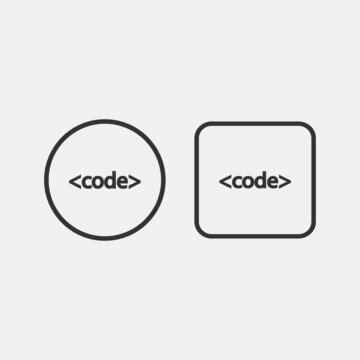 programing language vector icon illustration sign 