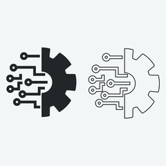technology vector icon illustration sign 