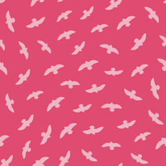 Decorative seamless pattern. Simple abstract shape
