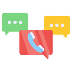 Trendy vector design of phone call