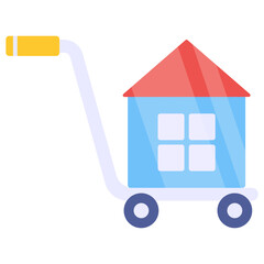 Premium download icon of home shopping