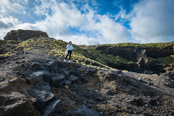 The Women on rocks, Azores 