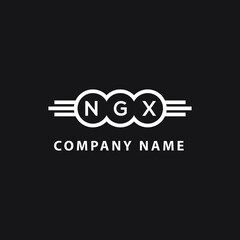 NGX  letter logo design on black background. NGX  creative initials letter logo concept. NGX  letter  design.
