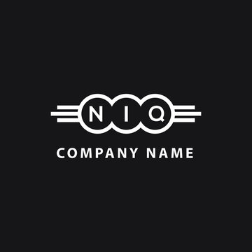 NIQ  letter logo design on black background. NIQ   creative initials letter logo concept. NIQ  letter design.
