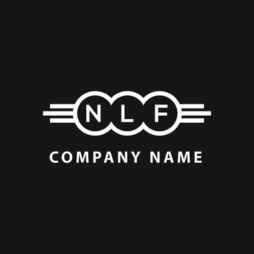 NLF  letter logo design on black background. NLF  creative initials letter logo concept. NLF  letter  design.
