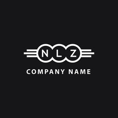 NLZ  letter logo design on black background. NLZ   creative initials letter logo concept. NLZ  letter design.
