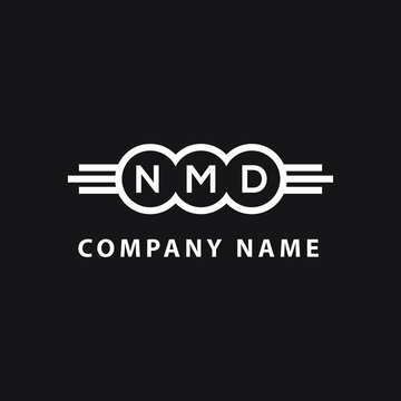 NMD  letter logo design on black background. NMD   creative initials letter logo concept. NMD  letter design.
