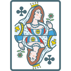 Queen of clubs