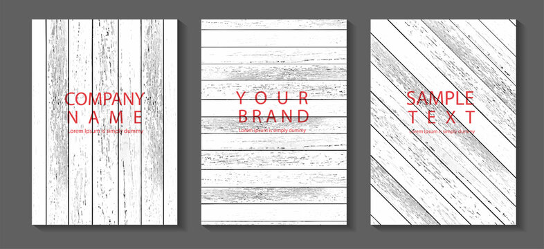 Vector white wood texture background. in A4 size for design work cover book presentation. brochure layout and flyers poster template.