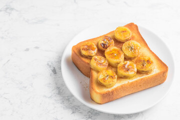 焼きバナナトースト