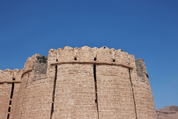 Fototapeta na wymiar Ranikot Fort, Great Wall of Sindh, vinatge ruins in Pakistan