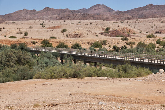 The bridge close Ranikot Fort in Sindh, Pakistan