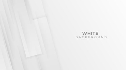 Obraz premium Abstract background white and gray diagonal shapes. Dynamic geometry concept. Vector illustration