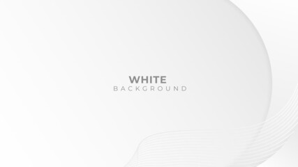 Abstract curve shapes on white and grey background. Minimal space for content. vector illustration.