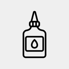 Glue icon in line style, use for website mobile app presentation
