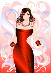 女性、ドレス、ファッション