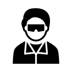 Scientist vector icon symbol design