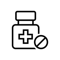 Medicine bottle vector icon symbol design