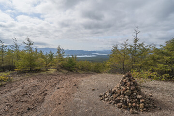 Fototapeta premium 北海道登山 (日本 - 北海道 - 駒ケ岳)