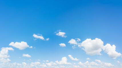 Blue sky and clouds with daylight natural background.