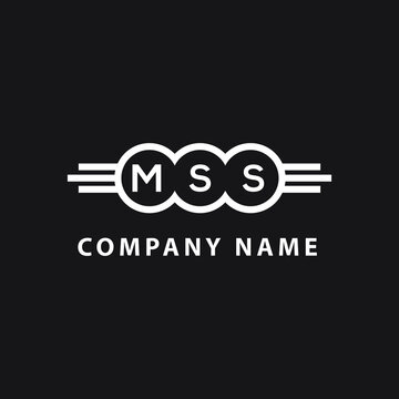 MSS  letter logo design on black background. MSS   creative initials letter logo concept. MSS  letter design.
