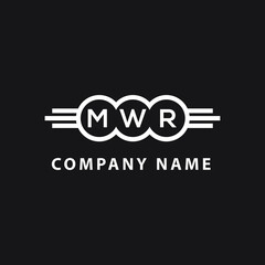 MWR  letter logo design on black background. MWR  creative initials letter logo concept. MWR  letter design. 
