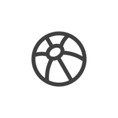 Fototapeta premium Beach Ball line icon