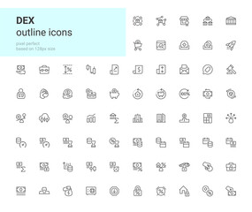 DEX outline icons