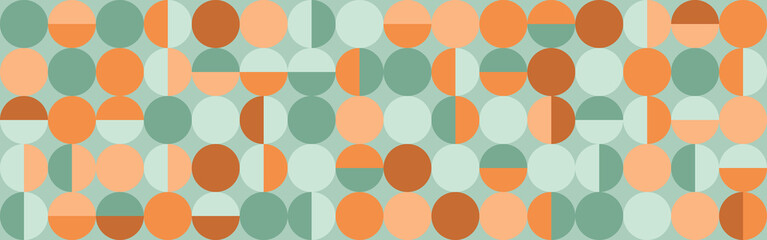 Geometric shapes are grouped into a trendy background for a web intro template. Texture of turquoise and earthy modern shades for fabric making, packaging, covers and textiles.