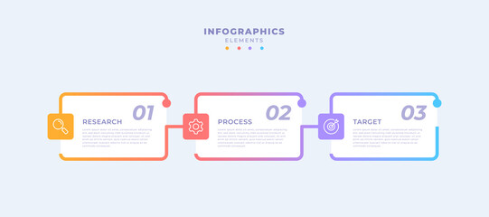 Gradient business infographic template