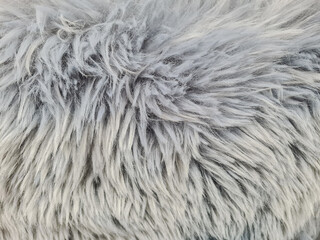 Close up of abstract gray fur background.