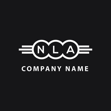NLA letter logo design on black background. NLA   creative initials letter logo concept. NLA letter design.

