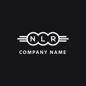 NLR letter logo design on black background. NLR  creative initials letter logo concept. NLR letter design.
