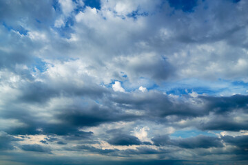 background of dark dramatic sky with stormy clouds