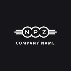 NQZ letter logo design on black background. NQZ  creative initials letter logo concept. NQZ letter design.
