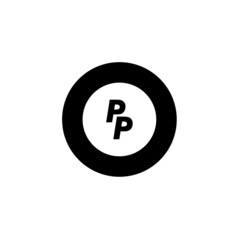 Concept logo brand pp for company identity