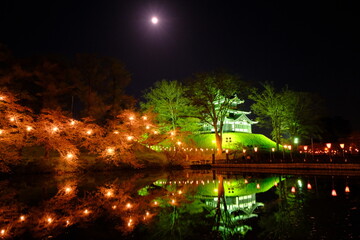 高田城のライトアップ　新潟県
