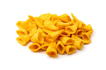 Corn Cone Isolated, Puffs with Spices