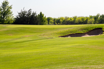Golf course in the afternoon