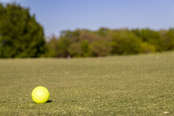 golf ball on the green