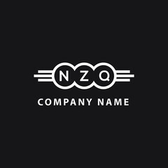 NZQ letter logo design on black background. NZQ  creative initials letter logo concept. NZQ letter design.