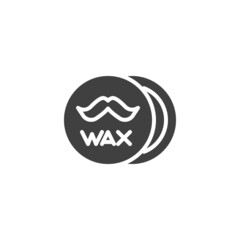 Beard wax vector icon