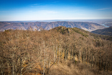 hiking in the Wachau valley, vineyards, view, Lower Austria, Austria, Danube