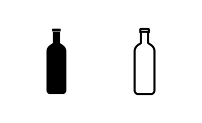 Bottle icon vector. bottle sign and symbol
