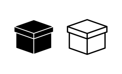 Box icon vector. box sign and symbol, parcel, package