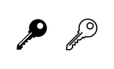 Key icon vector. Key sign and symbol.