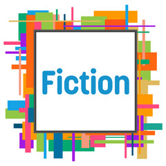 Fiction Colorful Random Elements Square Frame 