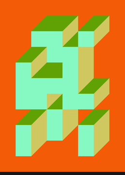 Implementation of Edward Zajec&rsquo;s &ldquo;Il Cubo&rdquo; from 1971. Essentially a Truchet tile set of 8 tiles and rules for placement art illustration