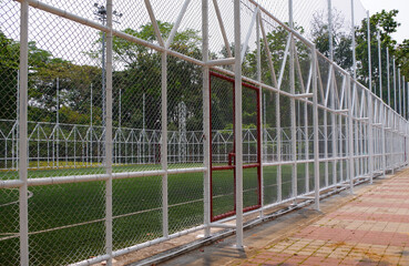 fence and gate in the public park